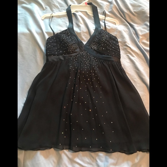 Express black sparkle halter top - Picture 4 of 6